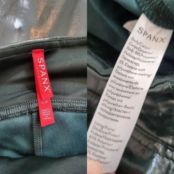 Spanx Faux Patent Leather in Green Lyst S - Picture 2 of 4